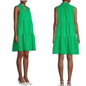 Lilly Pulitzer Novella Eyelet Agave Green Swing Dress Medium